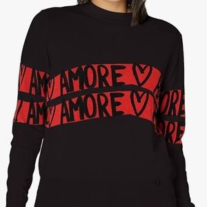 Desigual Black and Red Amore Top